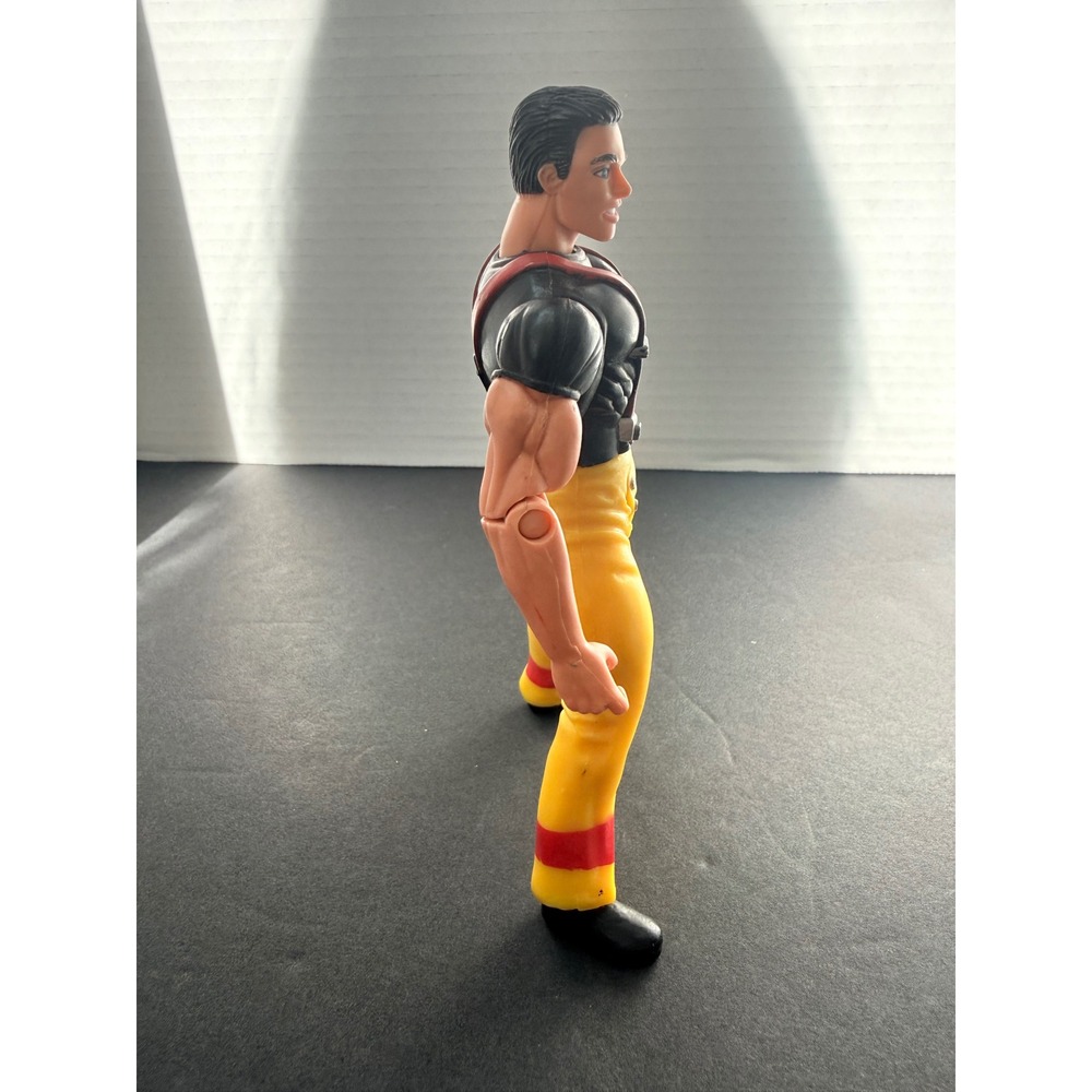 Vintage 1996 Ethan Hawke Fireman Action Figure Tradewinds Muscular Yellow Pants - Picture 4 of 5
